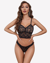 Sheer Lace Bra and Panty Sets